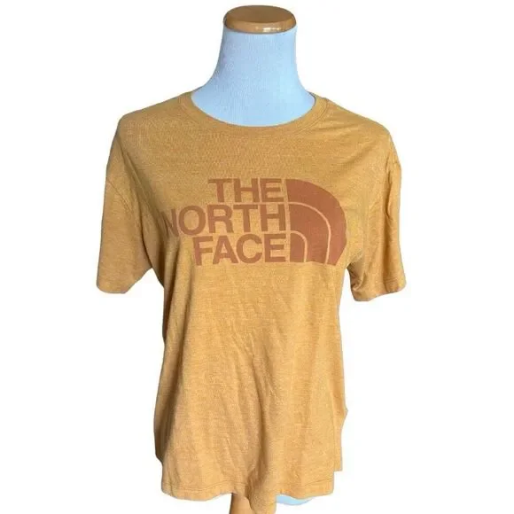 Womens The North Face Half Dome Tri-Blend Logo Tee Shirt - Sz M - Picture 2 of 4